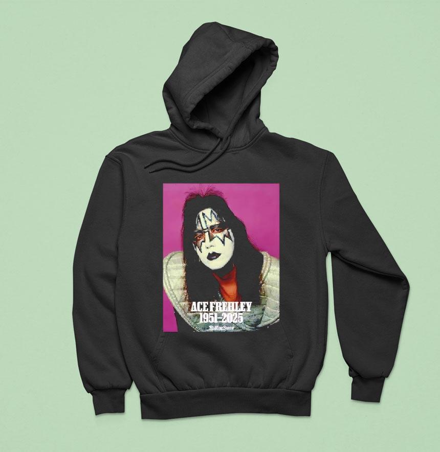 Ace Frehley The Wild Spaceman Of Kiss 1951-2025 Tribute Photo Shirt Ace Frehley The Wild Spaceman Of Kiss 1951-2025 Tribute Photo Shirt