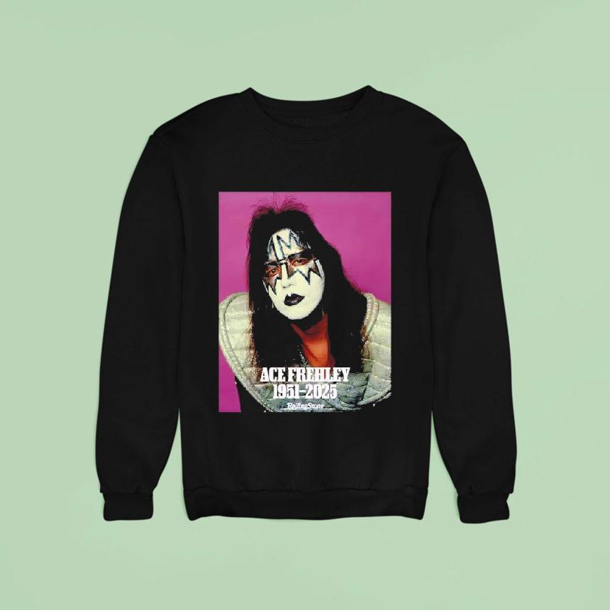 Ace Frehley The Wild Spaceman Of Kiss 1951-2025 Tribute Photo Shirt Ace Frehley The Wild Spaceman Of Kiss 1951-2025 Tribute Photo Shirt