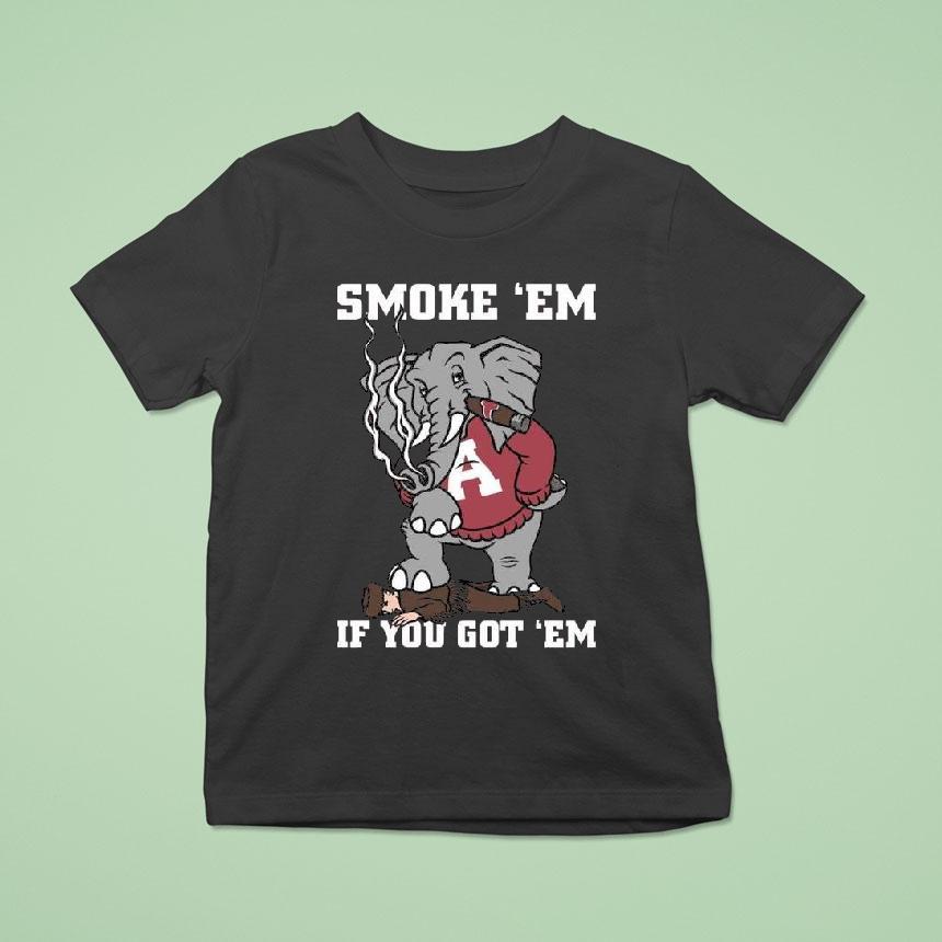 Alabama Crimson Tide Smoke ‘em If You Got ‘em Tennessee Volunrs 2025 Shirt