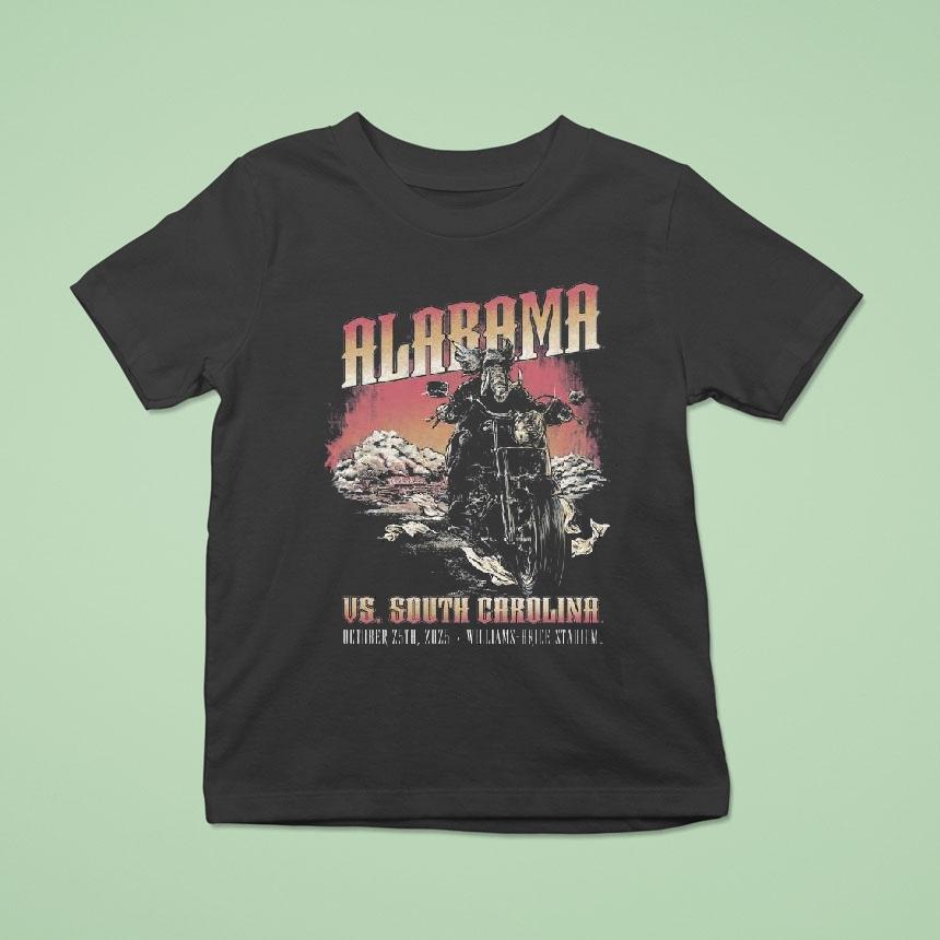 Alabama Vs. South Carolina October 25th, 2025 Williams Brice Stadium Shirt
