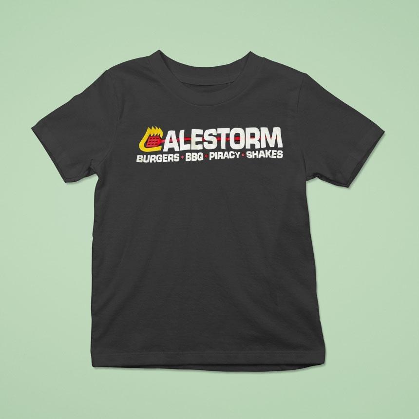 Alestorm Burgers Bbq Piracy Shakes Shirt