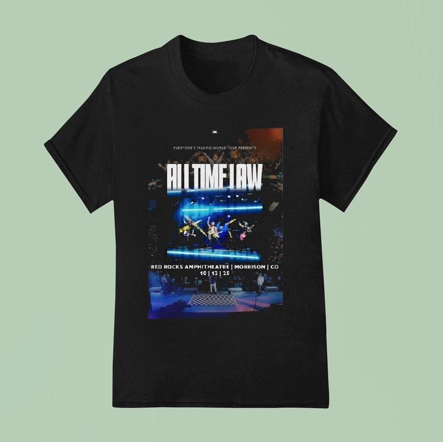 All Time Low Red Rocks Amphitheatre Show On October 12 2025 Shirt