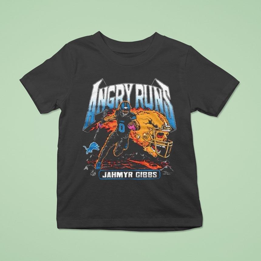 Angry Runs 2025 Lions Jahmyr Gibbs Shirt