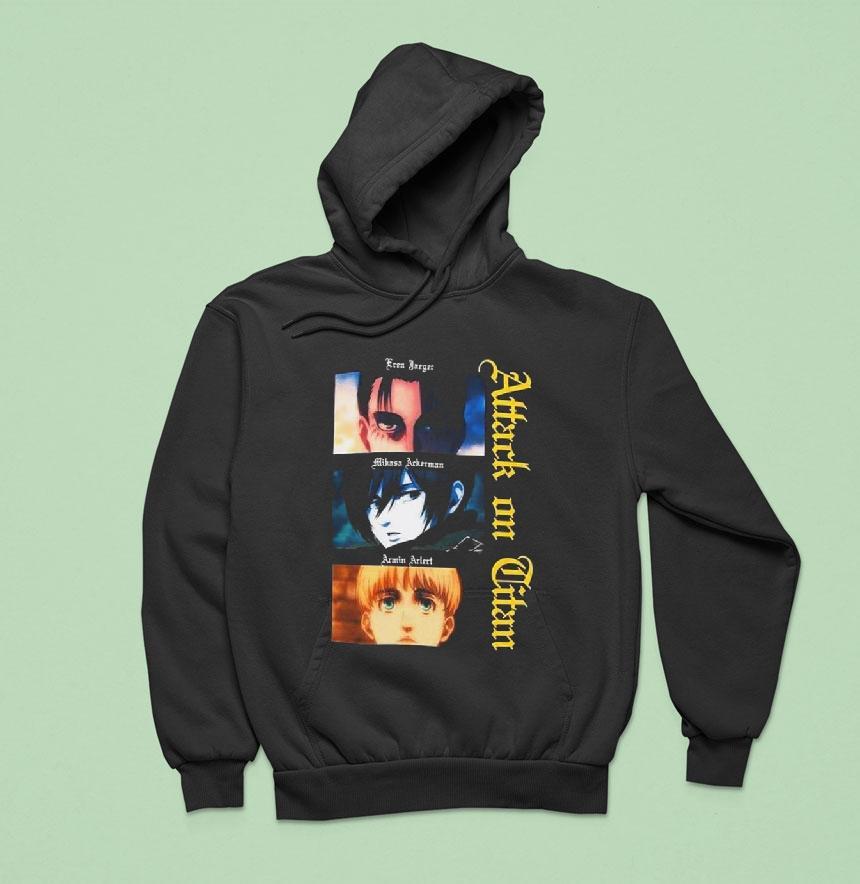 Attack On Titan Trio Eyes Shirt Attack On Titan Trio Eyes Shirt