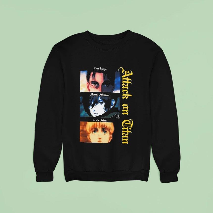 Attack On Titan Trio Eyes Shirt Attack On Titan Trio Eyes Shirt