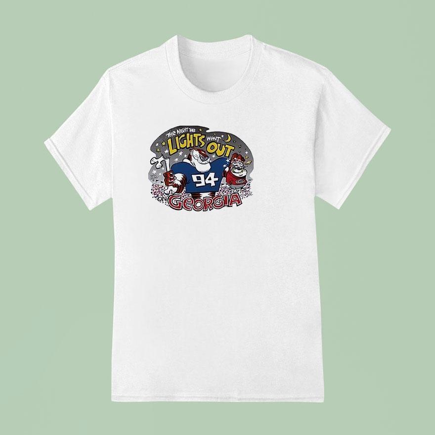 Auburn Tigers Vs Georgia Bulldogs The Night The Lights Went Out Dog Gone Shirt