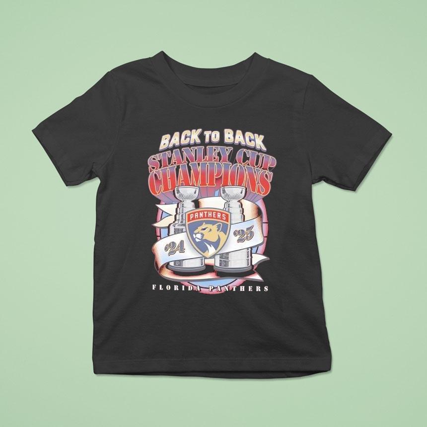 Back To Back Stanley Cup Champions Florida Panthers 2024-2025 Hockey Shirt