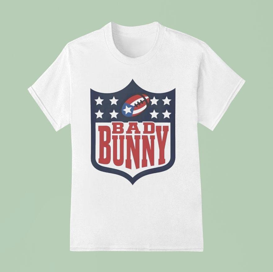 Bad Bunny Super Bowl 2026 Halftime Show Football Shirt