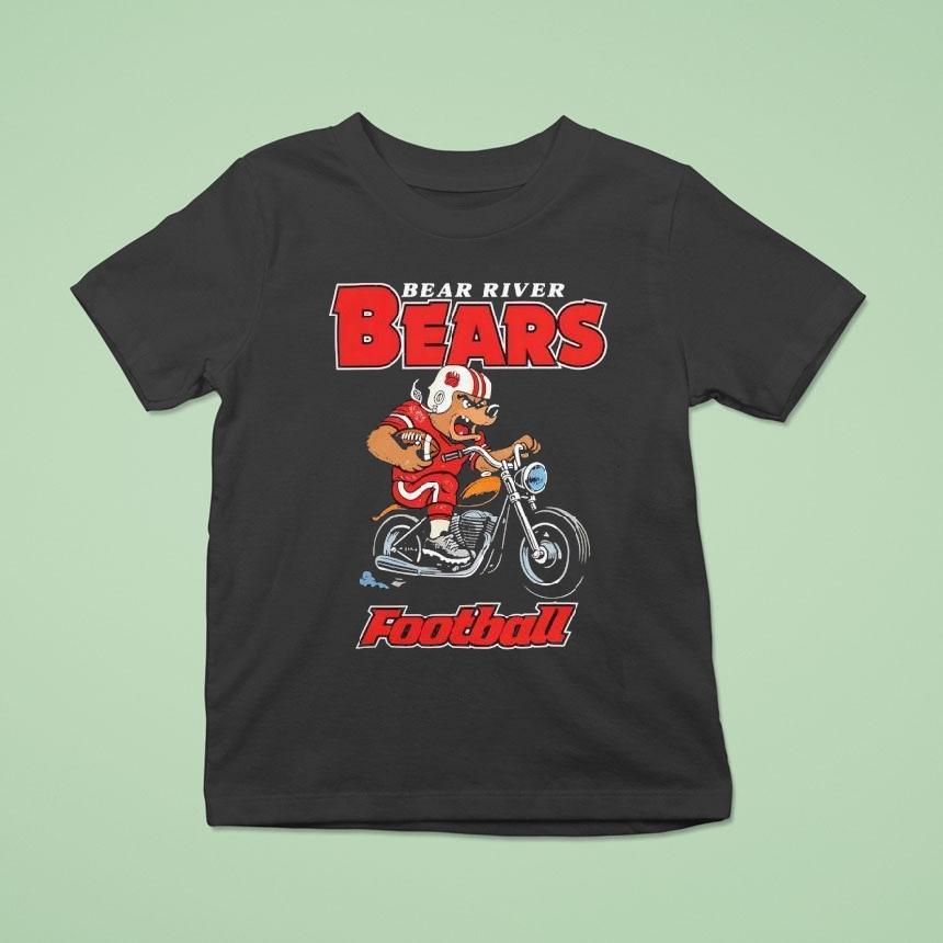 Bear River Bears Football Mascot Riding Motorcycle Shirt