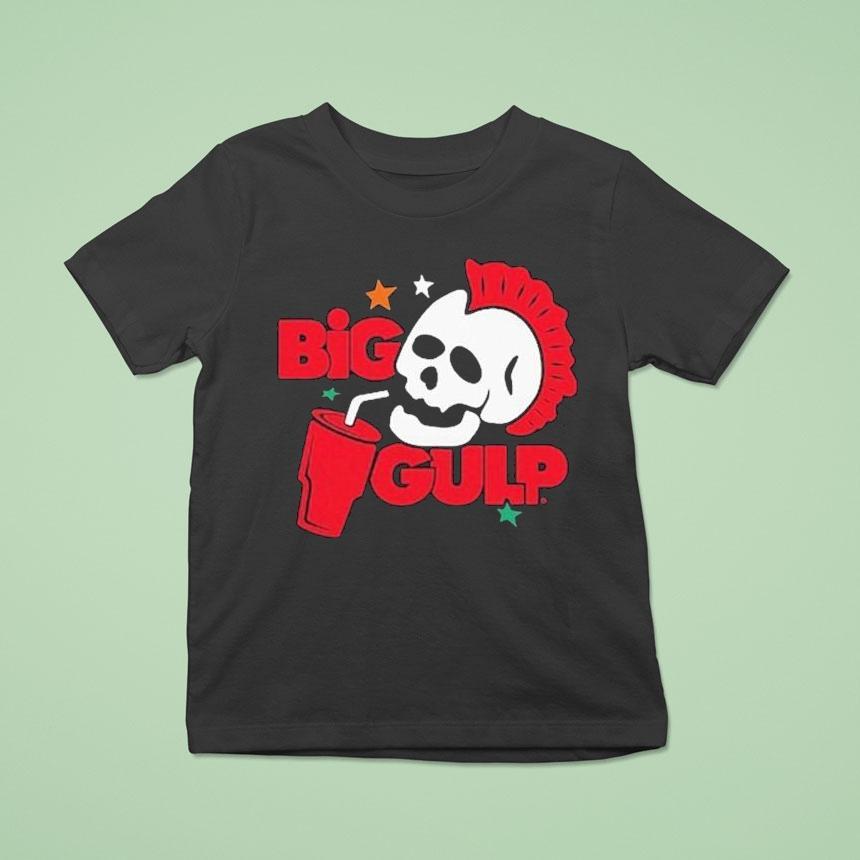 Big Gulp Mohawk Skull Shirt