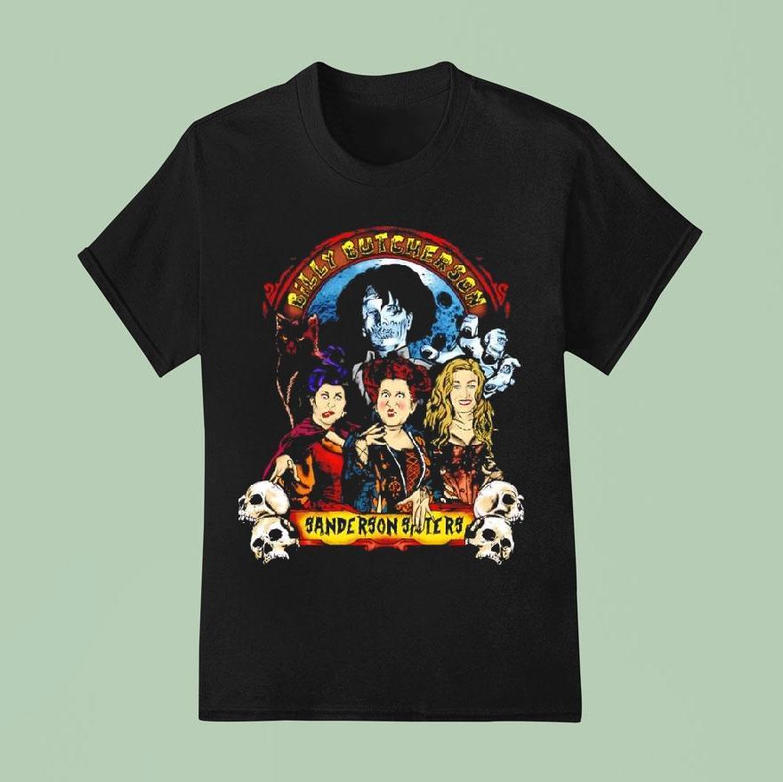 Billy Butcherson Sanderson Sisters Hocus Pocus Movie Shirt