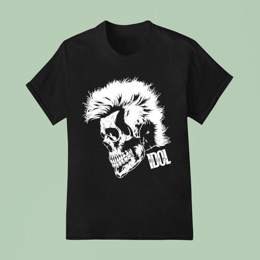 Billy Idol Skull Shirt