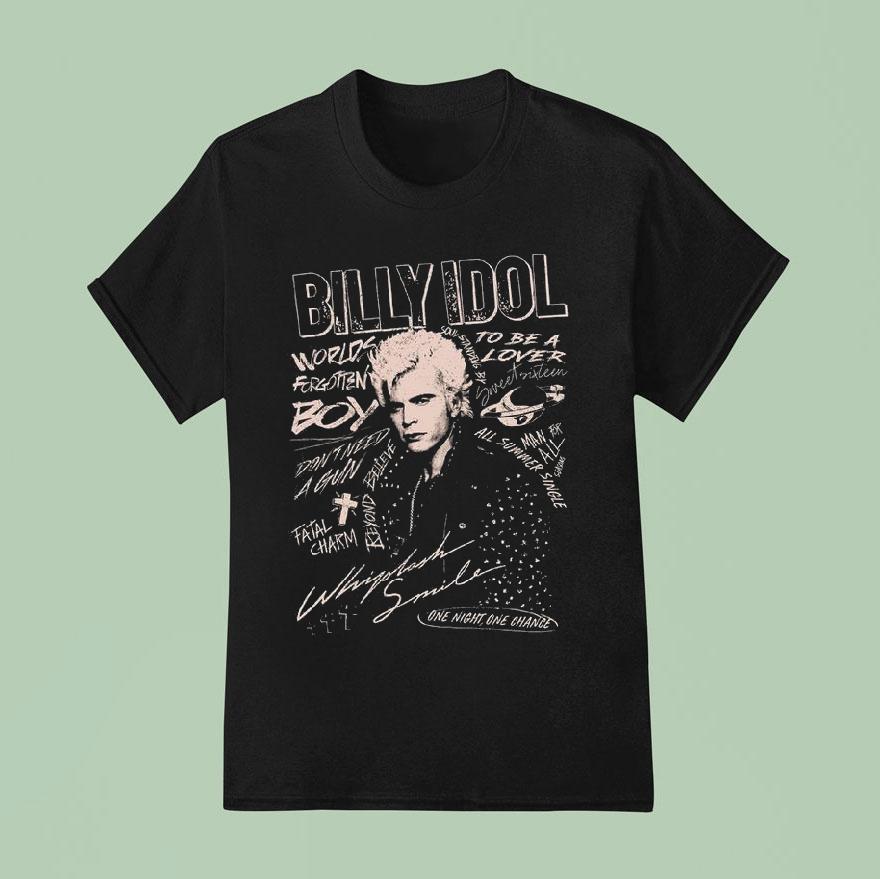 Billy Idol Whiplash Smile Punk Shirt