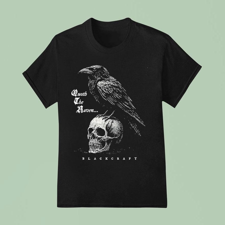 Blackcraft Cult Quoth The Raven Skull Shirt