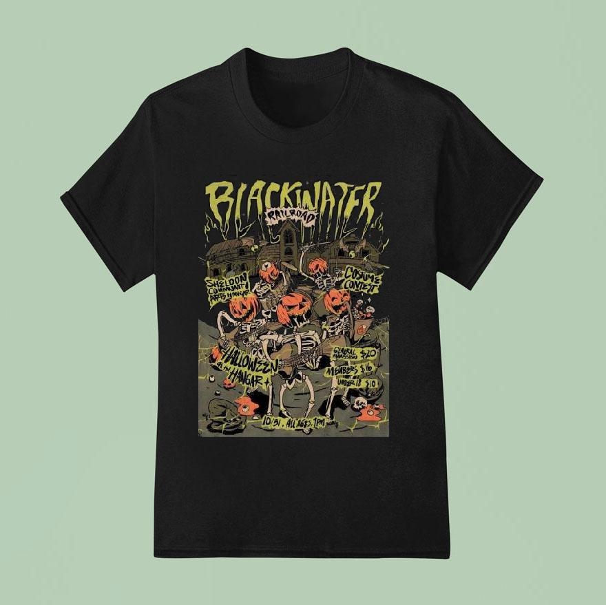 Blackwater Railroad Co Sheldon Community Arts Hangar In Talkeetna Alaska October 31 2025 Shirt