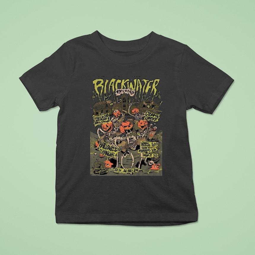 Blackwater Railroad Co Sheldon Community Arts Hangar In Talkeetna Alaska October 31 2025 Shirt
