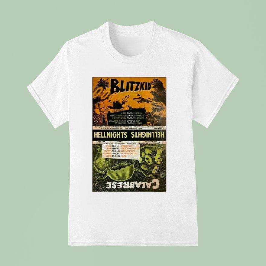 Blitzkid And Calabrese Hellnights Tour 2025 Shirt