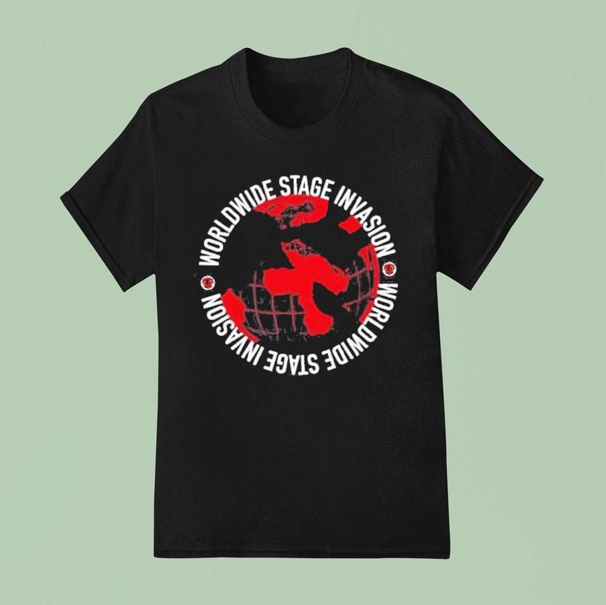 Bob Vylan World Wide Stage Invasion Globe Shirt
