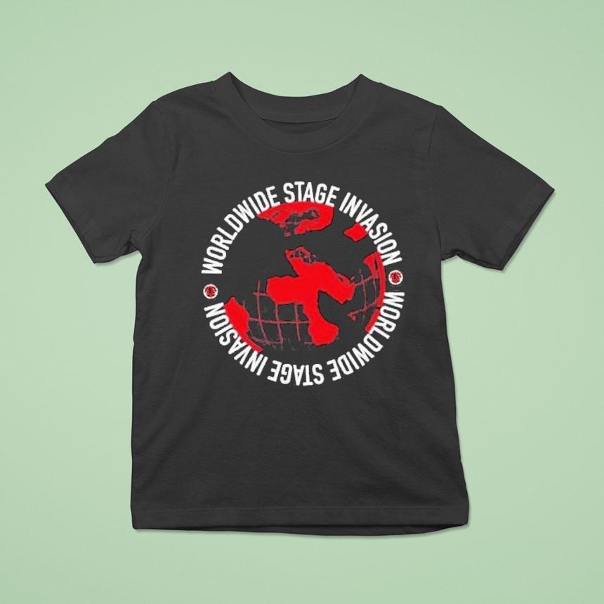 Bob Vylan World Wide Stage Invasion Globe Shirt
