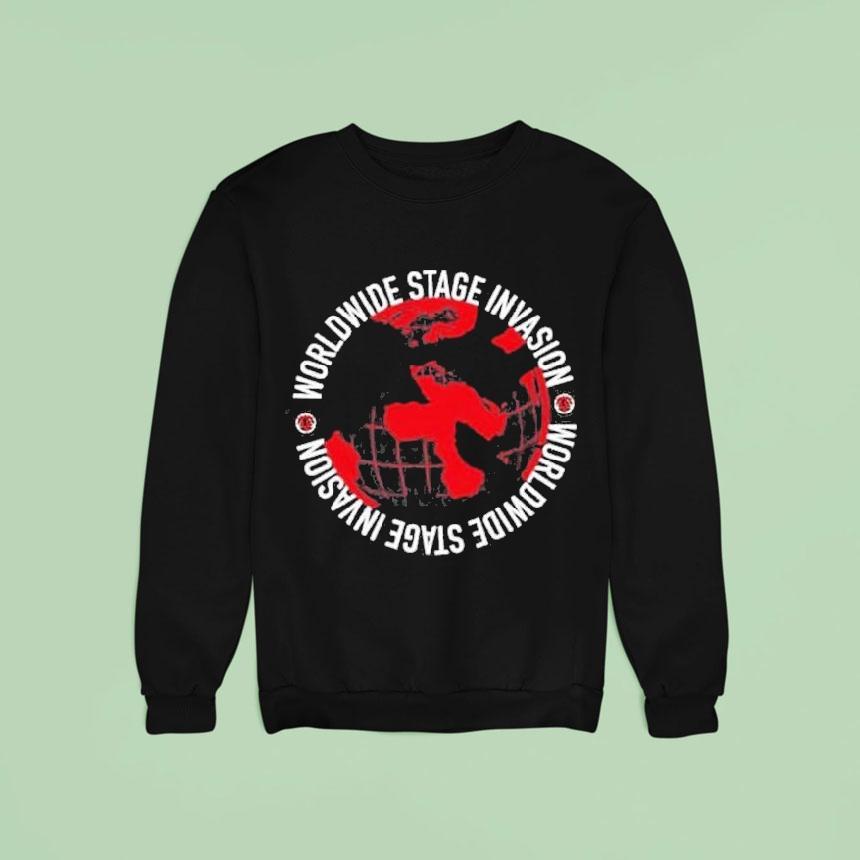 Bob Vylan World Wide Stage Invasion Globe Shirt Bob Vylan World Wide Stage Invasion Globe Shirt