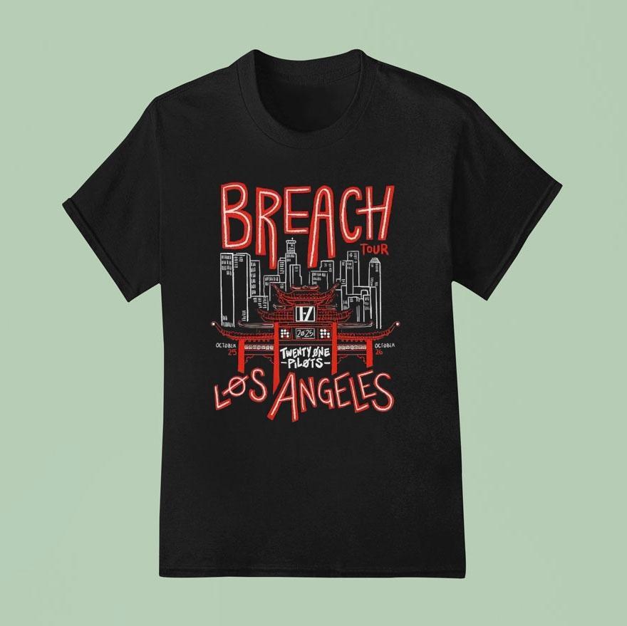 Breach Los Angeles Twenty One Pilots Tour Shirt