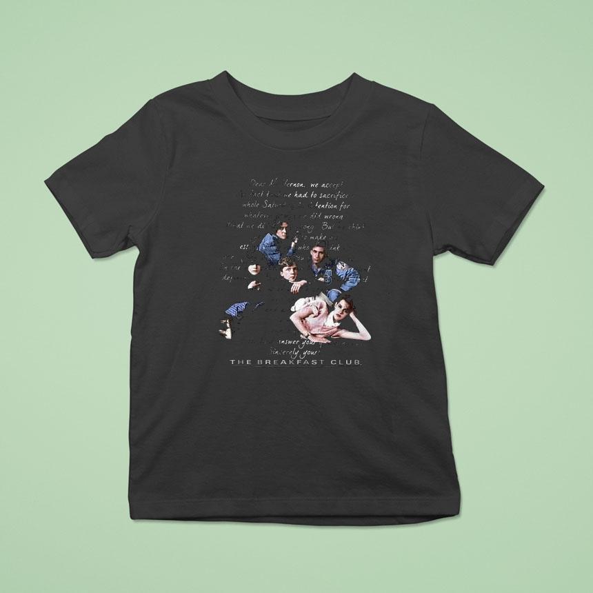 Breakfast Club Letter Shirt