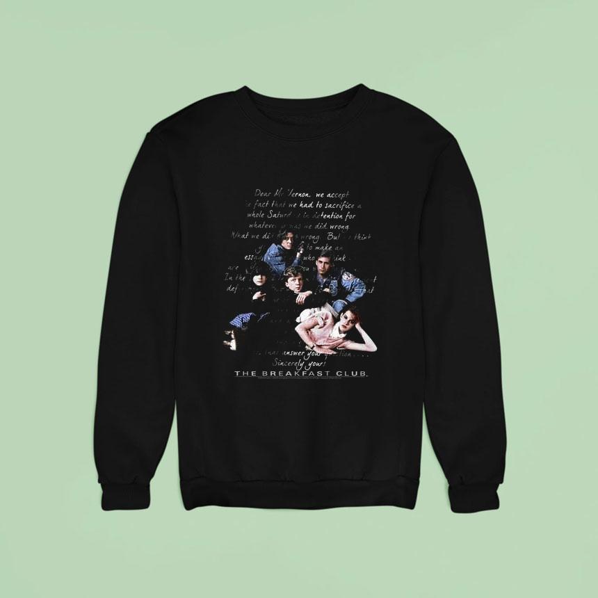 Breakfast Club Letter Shirt Breakfast Club Letter Shirt