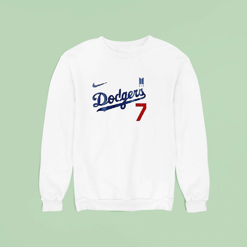 Bts Tae Hyung X Los Angeles Dodgers Signature Logo Shirt Bts Tae Hyung X Los Angeles Dodgers Signature Logo Shirt