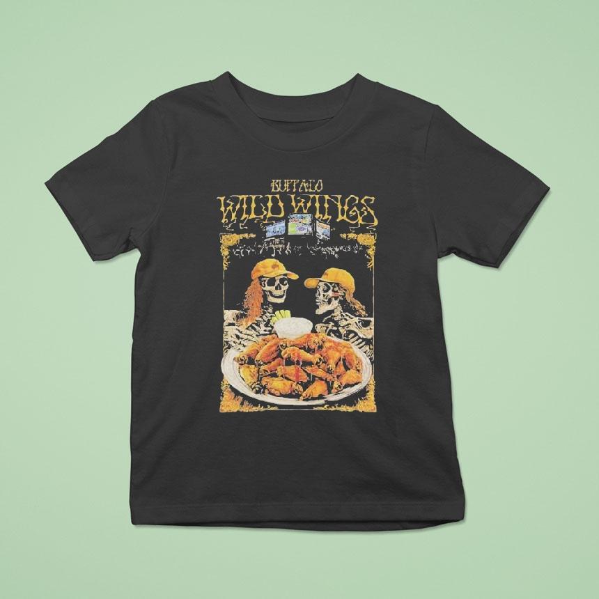 Buffalo Wild Wings Grateful Dead Lot Skeleton Shirt