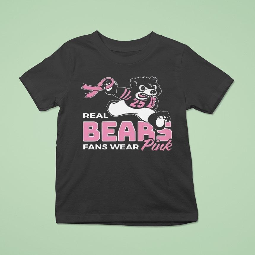 Caleb Williams Real Bears Fans Wear Pink Shirt