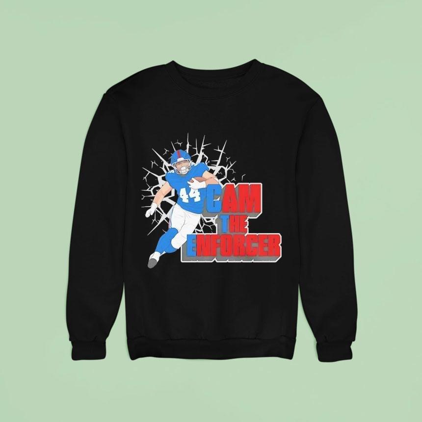 Cameron Skattebo The Enforcer New York Giants Shirt Cameron Skattebo The Enforcer New York Giants Shirt