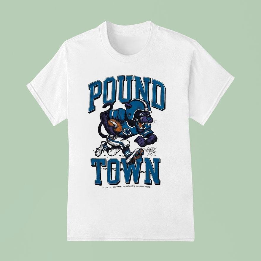 Carolina Panthers Pound Town Glory Days Mascot Shirt