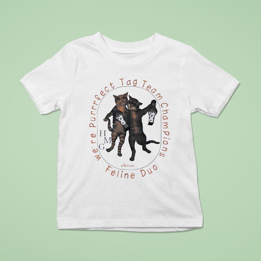 Cats We’re Purrrfact Tag Team Champions Shirt