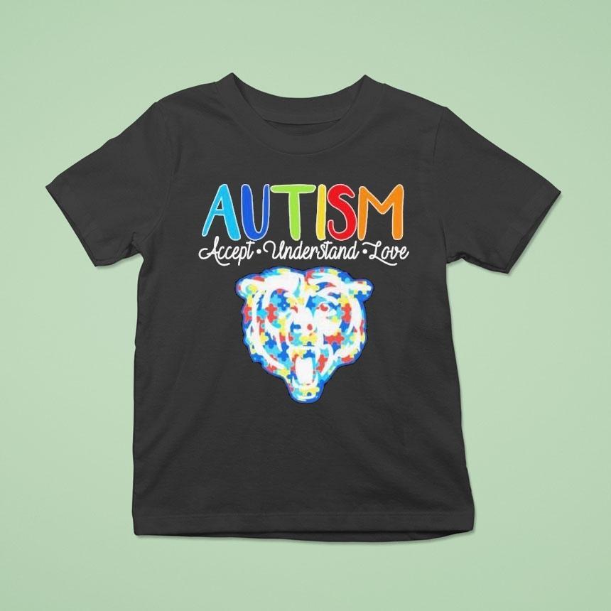Chicago Bears Autism Accept Understand Love Shirt