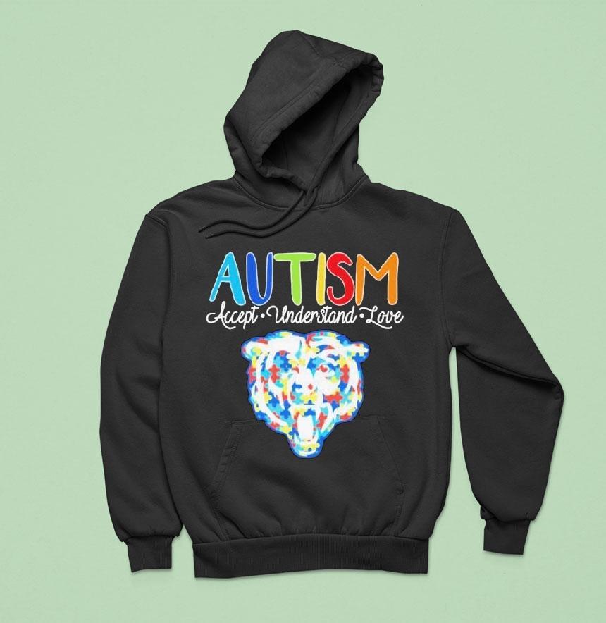 Chicago Bears Autism Accept Understand Love Shirt Chicago Bears Autism Accept Understand Love Shirt
