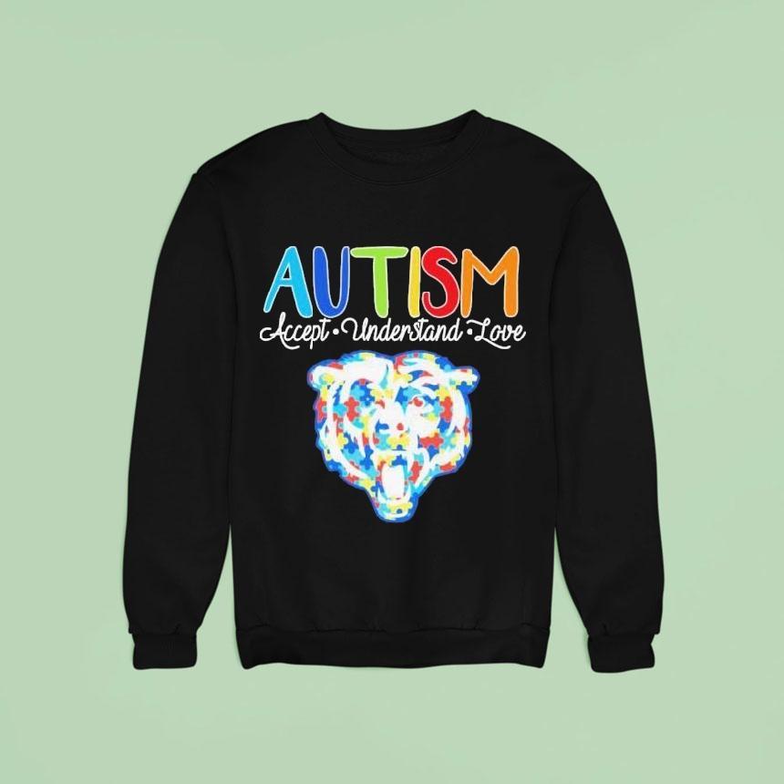 Chicago Bears Autism Accept Understand Love Shirt Chicago Bears Autism Accept Understand Love Shirt