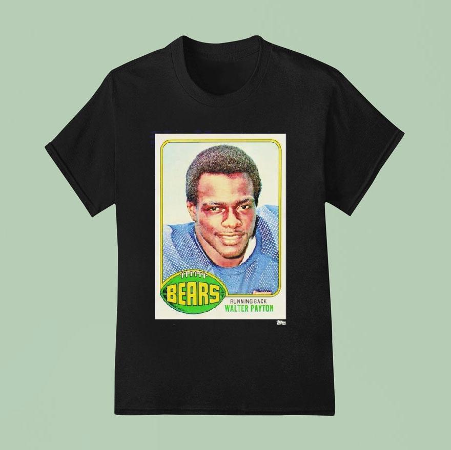 Chicago Bears Walter Payton Trading Card Shirt