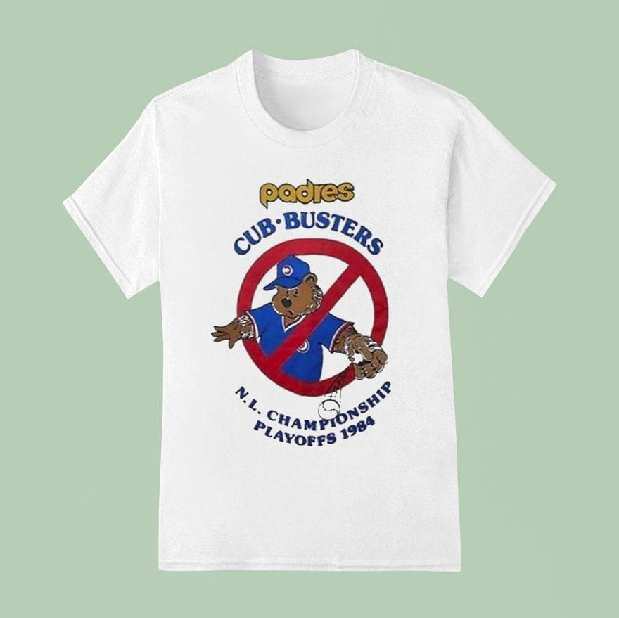 Chicago Cubs Padres Cub Busters Nl Championship Playoff 1984 Mascot Shirt