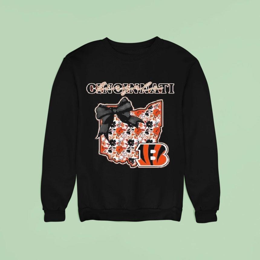 Cincinnati Bengals Nfl Cozy State Bow 2025 Shirt Cincinnati Bengals Nfl Cozy State Bow 2025 Shirt
