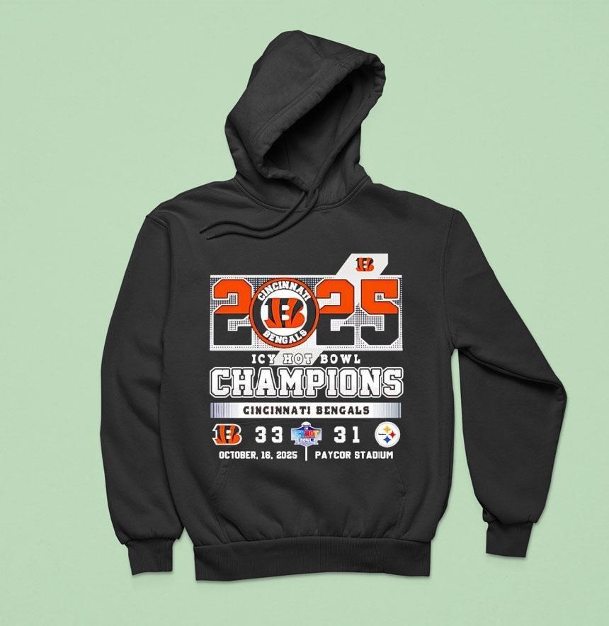 Cincinnati Bengals Vs Pittsburgh Slers Icy Hot Bowl Champions 2025 Shirt Cincinnati Bengals Vs Pittsburgh Slers Icy Hot Bowl Champions 2025 Shirt