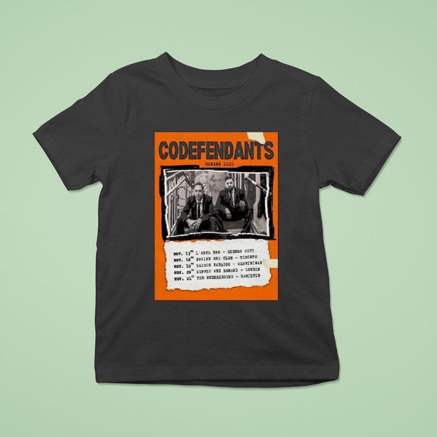 Codefendants Canada Tour 2025 Shirt