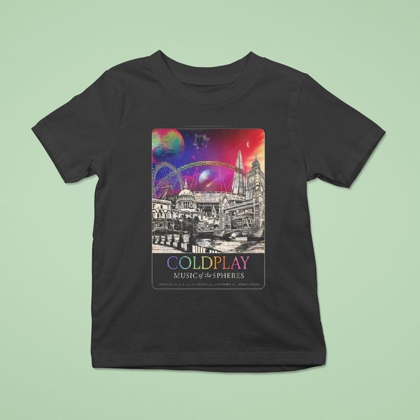 Coldplay London Uk Music Of The Spheres Tour At Wembley Stadium From 22 To 31 August And 3 4 7 And 8 September 2025 Shirt