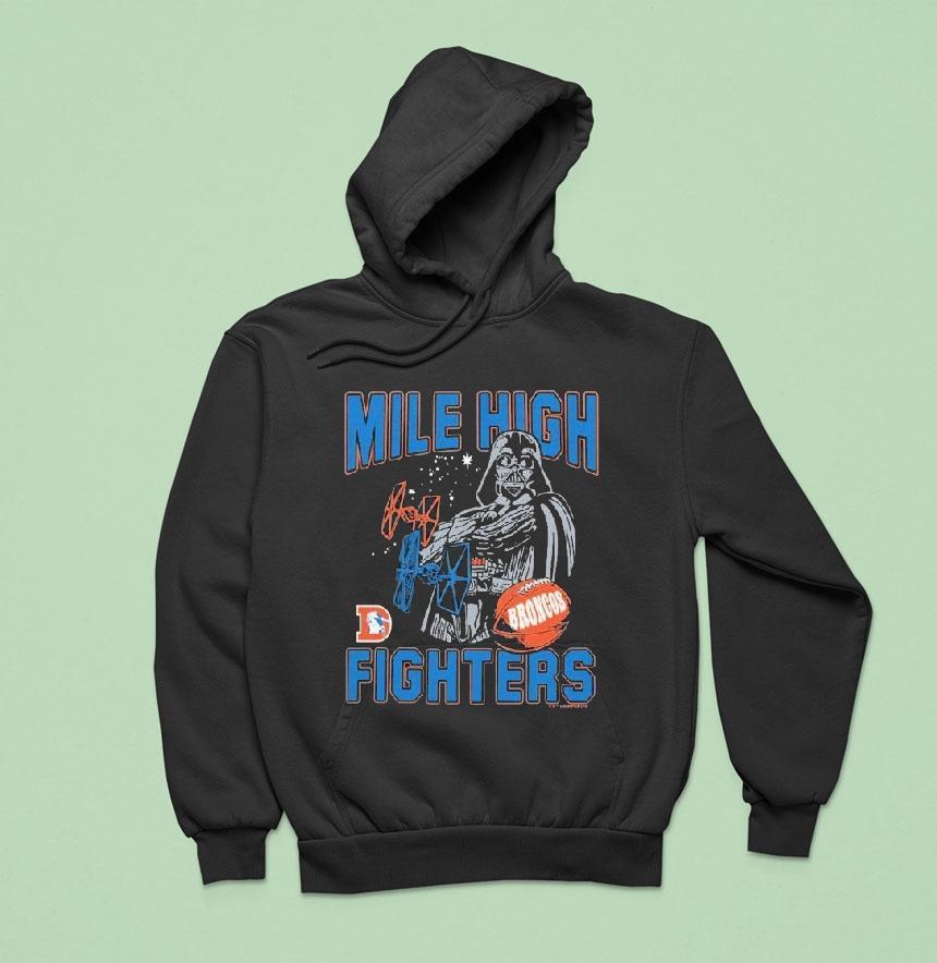Darth Vader Denver Broncos Mile High Fighters Star Wars X Nfl Shirt Darth Vader Denver Broncos Mile High Fighters Star Wars X Nfl Shirt