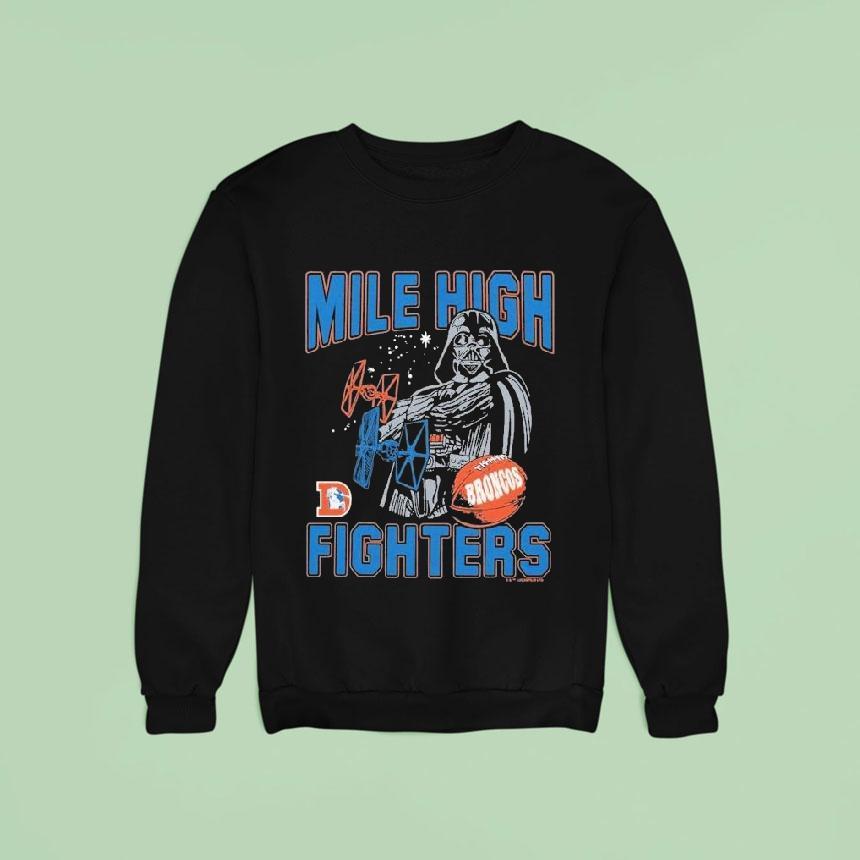 Darth Vader Denver Broncos Mile High Fighters Star Wars X Nfl Shirt Darth Vader Denver Broncos Mile High Fighters Star Wars X Nfl Shirt