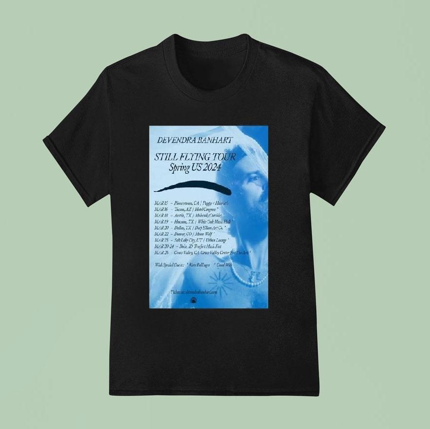 Devendra Banhart Still Flying Tour 2024 Spring Us Shirt