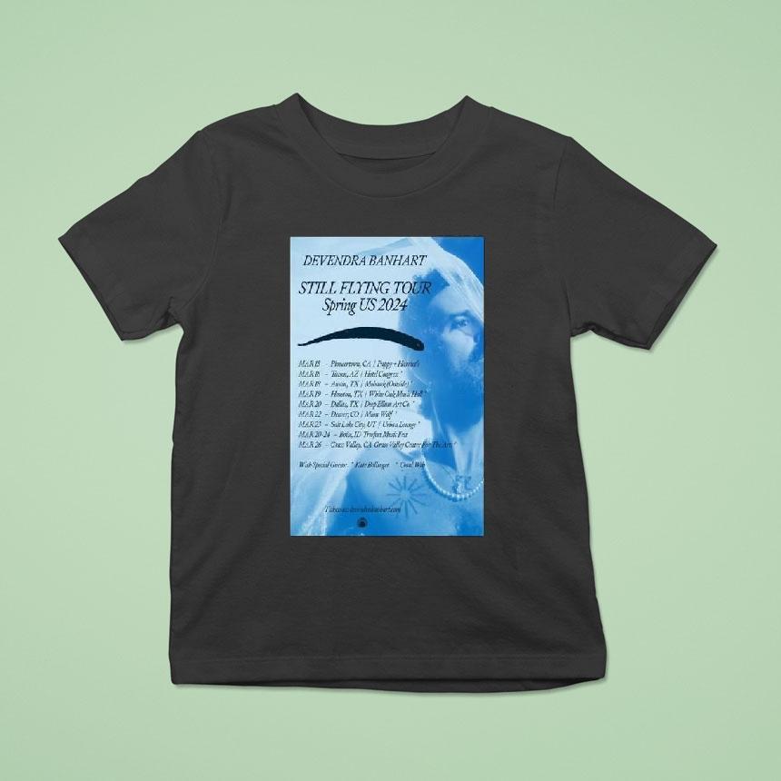 Devendra Banhart Still Flying Tour 2024 Spring Us Shirt
