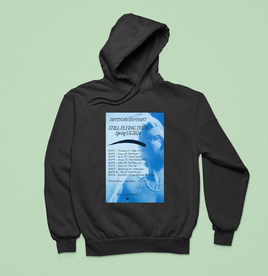 Devendra Banhart Still Flying Tour 2024 Spring Us Shirt Devendra Banhart Still Flying Tour 2024 Spring Us Shirt