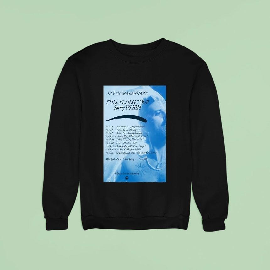 Devendra Banhart Still Flying Tour 2024 Spring Us Shirt Devendra Banhart Still Flying Tour 2024 Spring Us Shirt