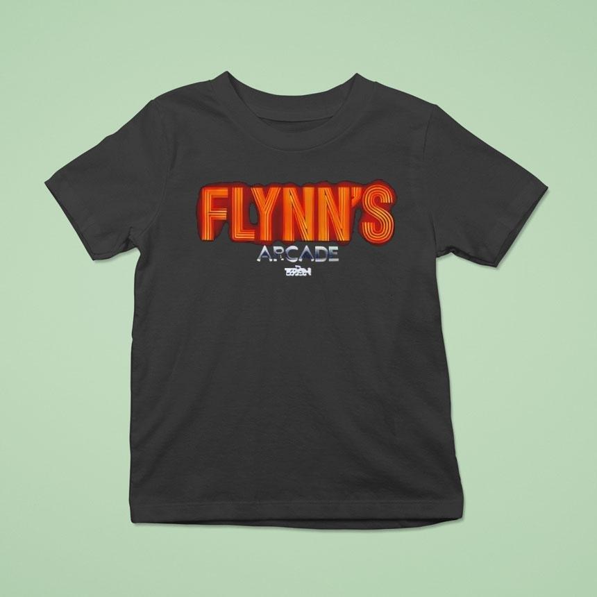 Disney Tron Flynn’s Arcade Neon Logo Shirt