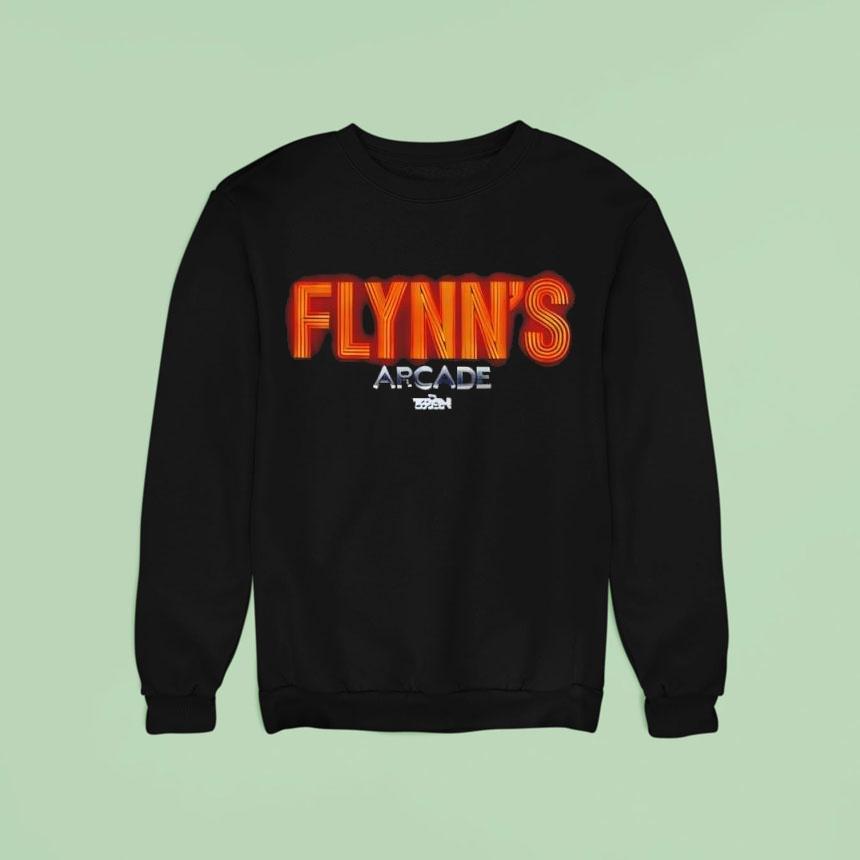 Disney Tron Flynn's Arcade Neon Logo Shirt Disney Tron Flynn's Arcade Neon Logo Shirt